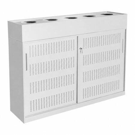 White with planter box